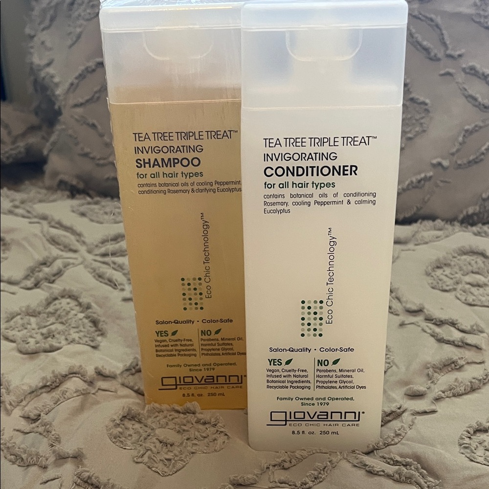 Giovanni Tea Tree Triple Treat Invigorating Shampoo and conditioner set